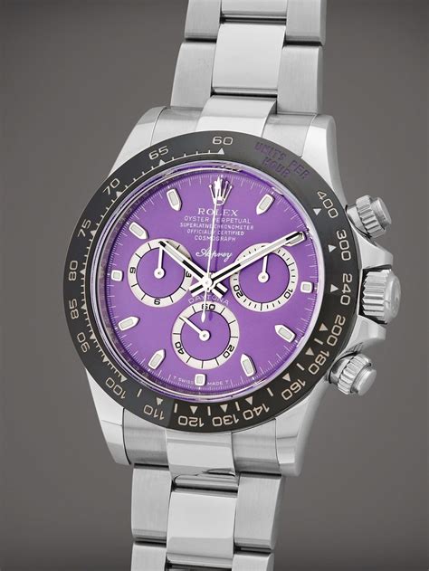 Unusual Purple Rolex Daytona up for Sale at Sotheby’s Fine 